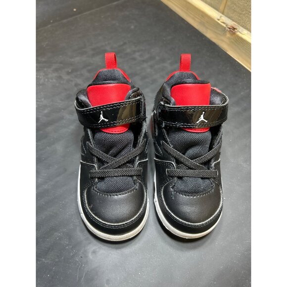 Nike Jordan Toddler Basketball Shoes DM1687-006 Black/Red Size 6C - Picture 2 of 10